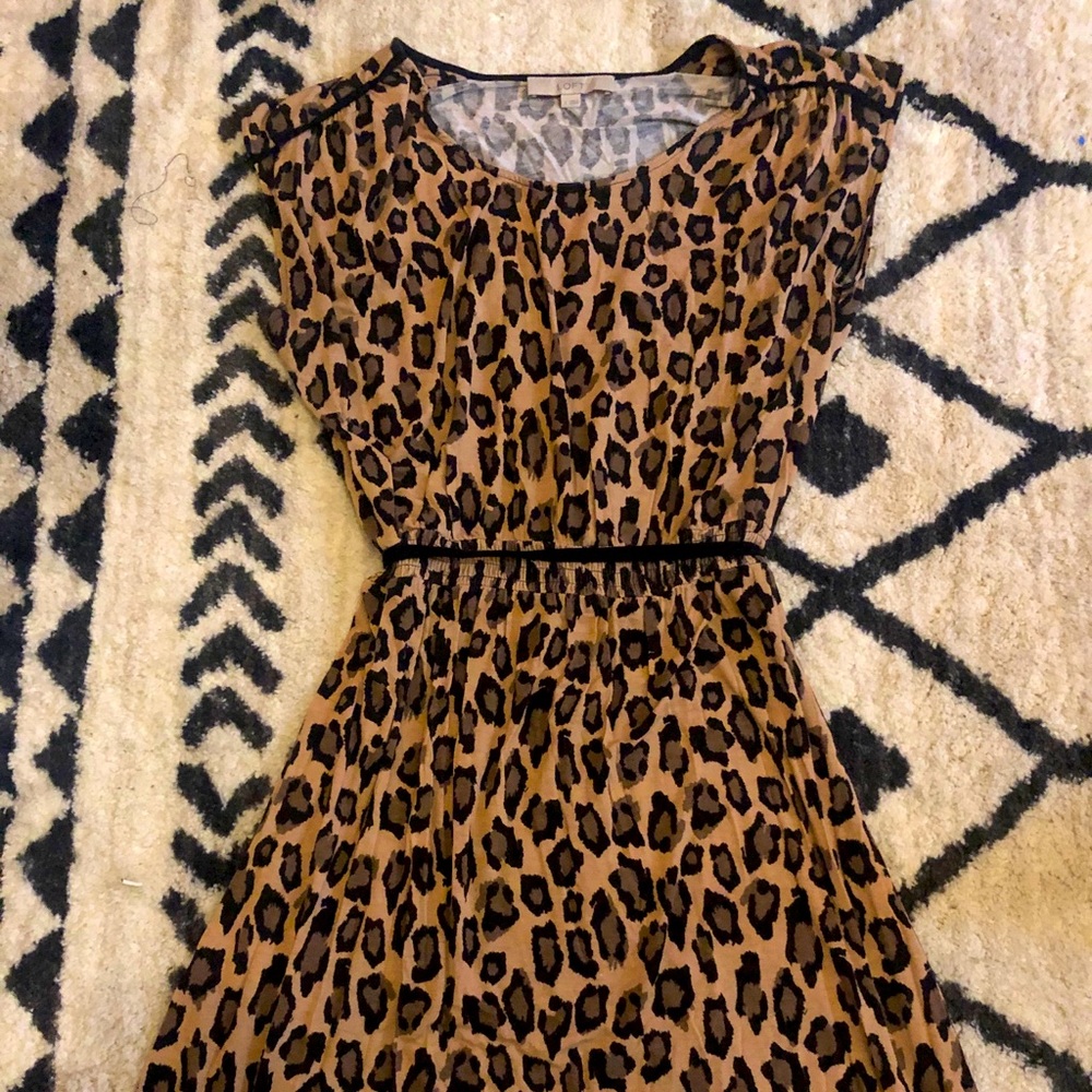 Cheetah Print Casual Dress